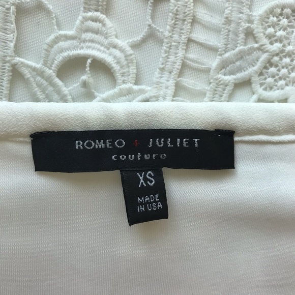 Romeo + Juliet Couture Nordstrom Lace Pencil Skirt White XS - Picture 6 of 6
